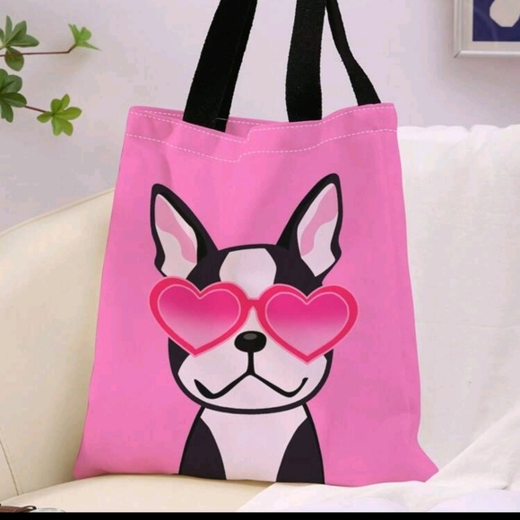 NEW! French Bulldog  graphic tote BTQ - Picture 7 of 10